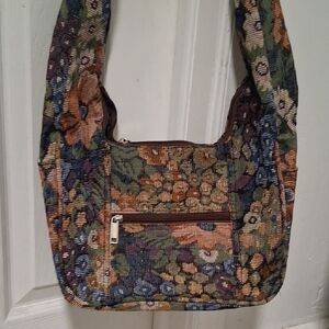 Multicolor Tapestry Shoulder Bag